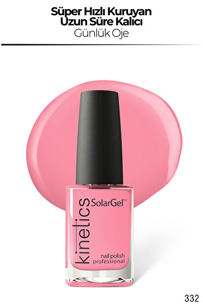 kinetics SolarGel Günlük Oje - Uzun Süre Kalıcı, Yoğun Pigment | #332 BOSSA N...