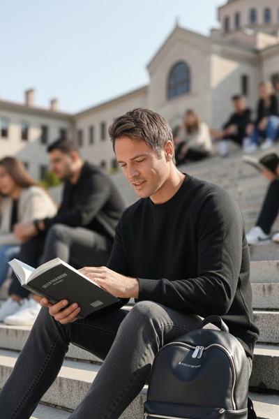 Buratti Ανδρικό φούτερ Stretch Cotton Relaxed Fit Ριχτό Λαιμό SWEAT 5901210