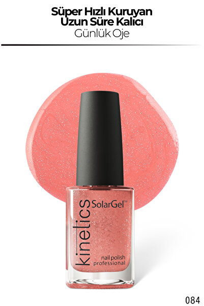 kinetics SolarGel Günlük Oje - Uzun Süre Kalıcı, Yoğun Pigment | #084 SPARKLİ...