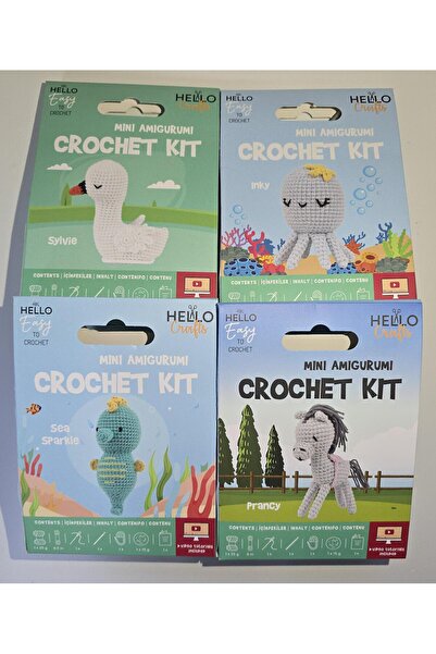 Hello Videolu Mini Amigurumi Set 6 Pieces - Hc