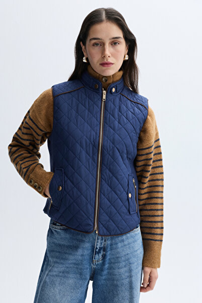 Mudo Fitted Quilted Zippered Vest