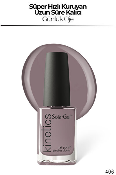 kinetics SolarGel Günlük Oje - Uzun Süre Kalıcı, Yoğun Pigment | #406 ALMOST ...