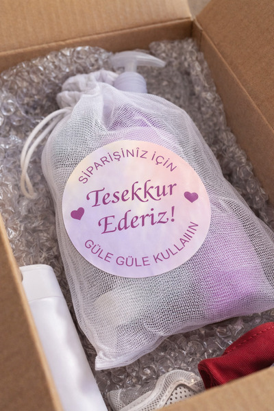 EcoNest Thank You for Your Order Sticker – Coated Round Cut – 3.7cm – Packagi...