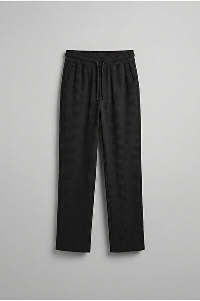 ablukaonline بدلة رياضية رجالية مريحة ذات قصة فضفاضة باللون الأسود