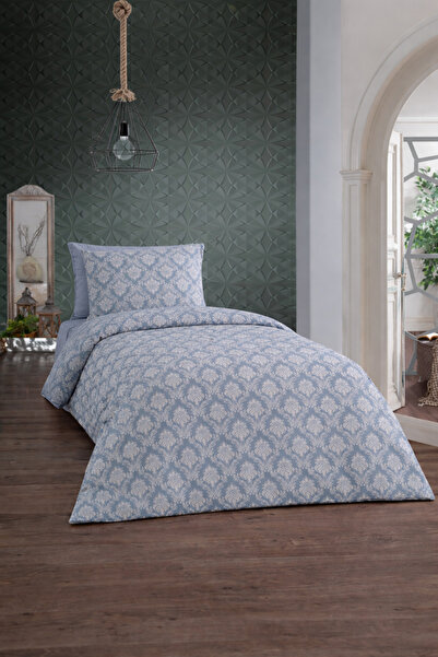 UYGURİYE طقم غطاء لحاف فردي، غطاء لحاف 70% قطن بنمط مطرز + ملاءة مرنة + غطاء ...