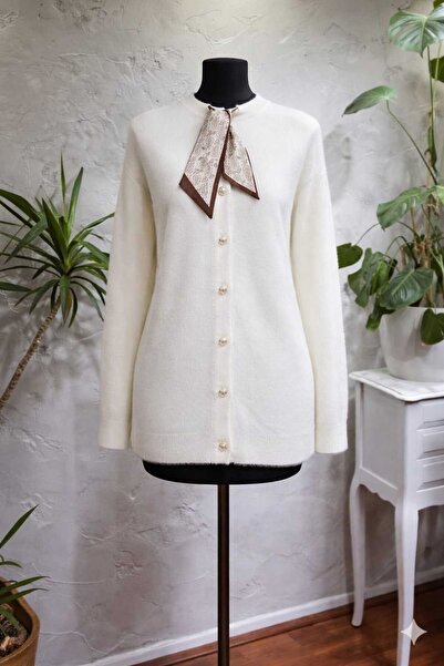 KARSEL Scarf Beard Cardigan