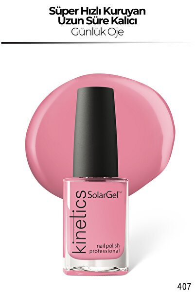 kinetics SolarGel Günlük Oje - Uzun Süre Kalıcı, Yoğun Pigment | #407 PRETEND...