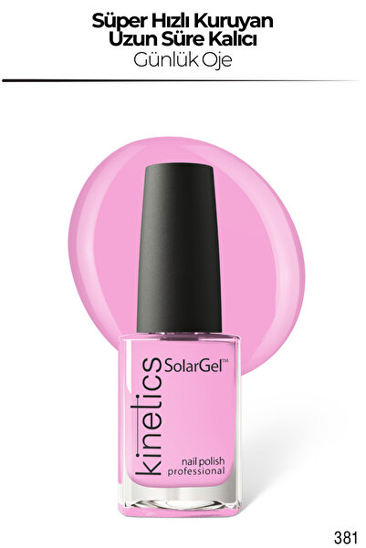 kinetics SolarGel Günlük Oje - Uzun Süre Kalıcı, Yoğun Pigment | #381 READY, ...