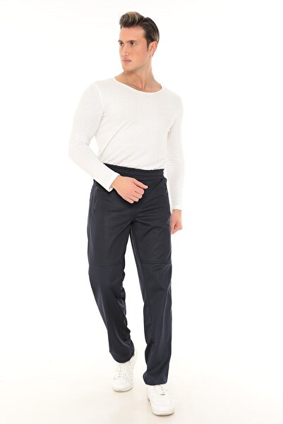 FORE SPORT Men's Black Water Repellent Rainproof Scuba Sweatpants Flexible