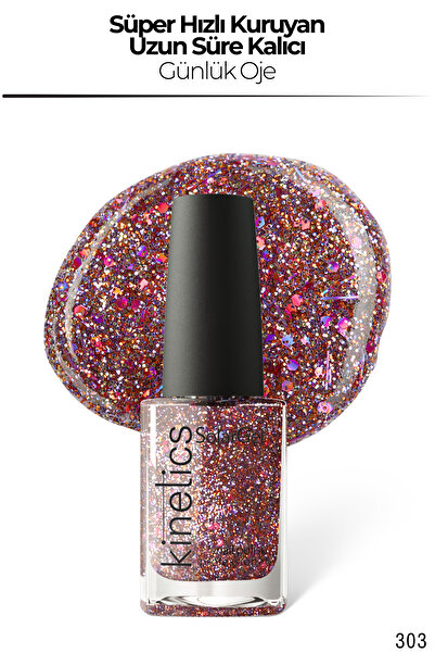 kinetics SolarGel Günlük Oje - Uzun Süre Kalıcı, Yoğun Pigment | #303 STARDUS...