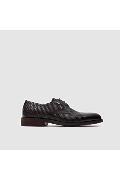 TOGO Kahve – Kahve Örgü Hakiki Deri Erkek Klasik Ayakkabı [052072]