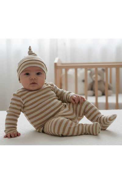 Little Baby Desenli Fitilli Organik %100 Pamuk 3'Lü Hastane Çıkışları