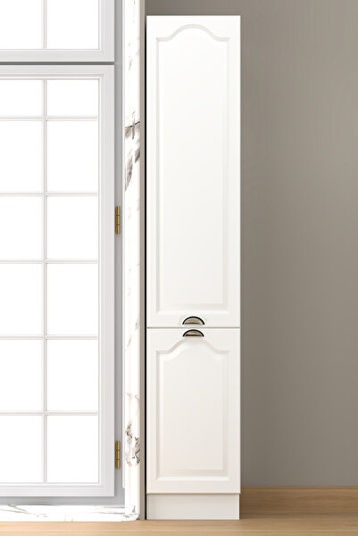 Fly Mobilya 40 Cm Greena White Boy Dolabı, Çok Amaçlı Mdf Boy Dolabı