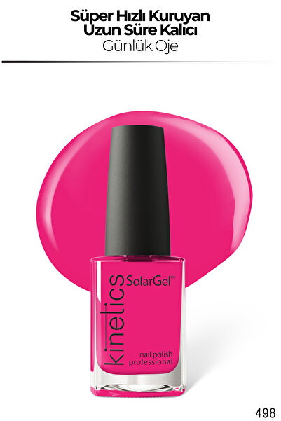 kinetics SolarGel Günlük Oje - Uzun Süre Kalıcı, Yoğun Pigment | #498 Wild Fu...