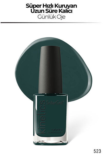 kinetics SolarGel Günlük Oje - Uzun Süre Kalıcı, Yoğun Pigment | #523 VERDİCT...