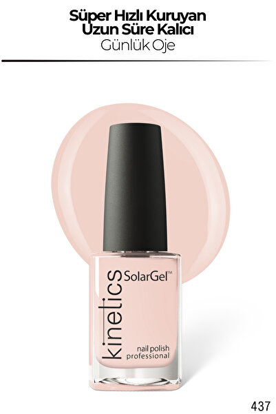 kinetics SolarGel Günlük Oje - Uzun Süre Kalıcı, Yoğun Pigment | #437 MİLD FL...