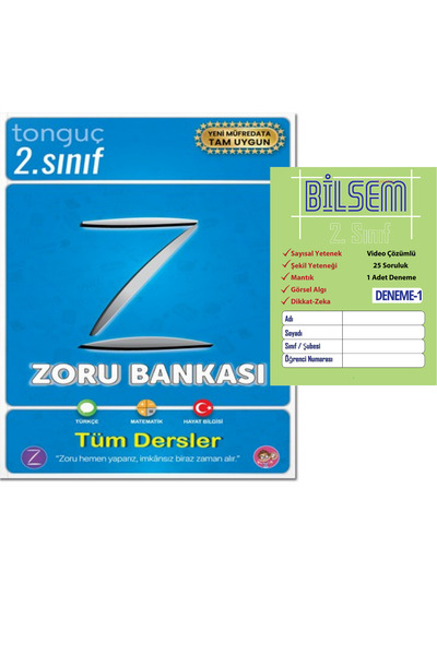 Tonguç Yayınları 2. Sınıf Zoru Bankası + Bilsem Deneme
