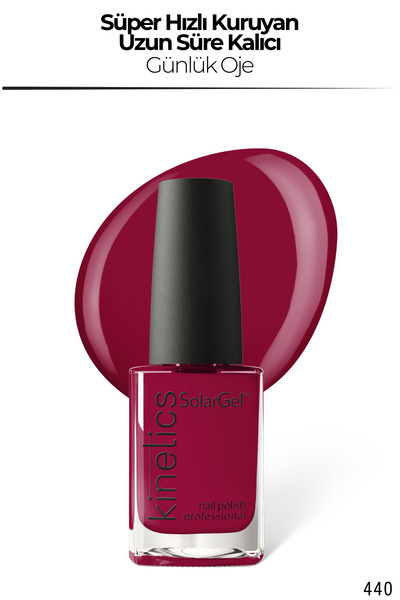 kinetics SolarGel Günlük Oje - Uzun Süre Kalıcı, Yoğun Pigment | #440 SERENE ...
