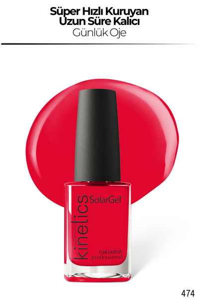 kinetics SolarGel Günlük Oje - Uzun Süre Kalıcı, Yoğun Pigment | #474 EPİCURE...