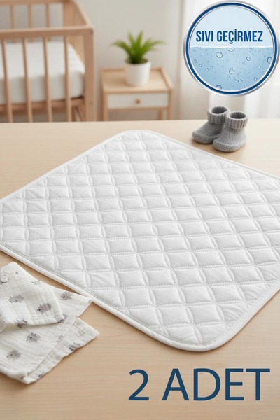 Ladylina Home 2'li Sıvı Geçirmez Kapitone Bebek Alt Değiştirme Pedi | Alt Açm...