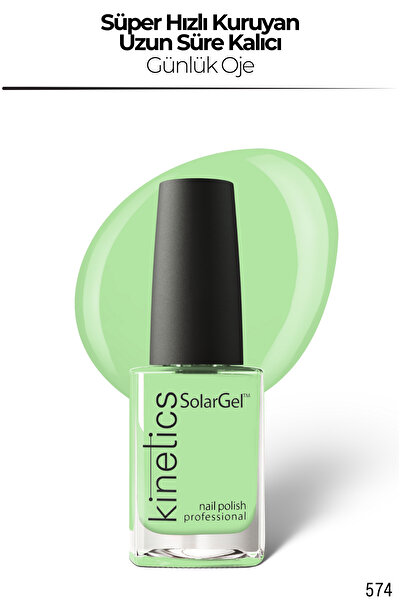 kinetics SolarGel Günlük Oje - Uzun Süre Kalıcı, Yoğun Pigment | #574 APPLETİ...