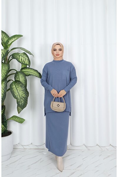 NİSUM MODA Pocket Detail Selvim Kit Skirt Suit