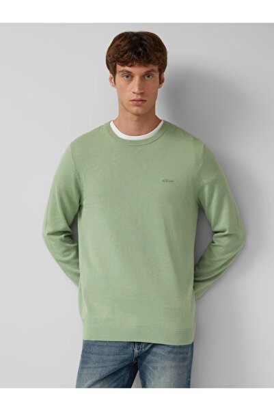 s.Oliver Men's crew neck sweater, Green