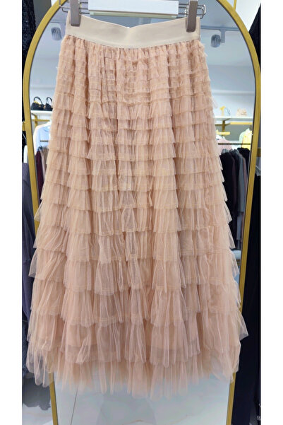 MOOROFMOOR Bej İthal Tütü Etek