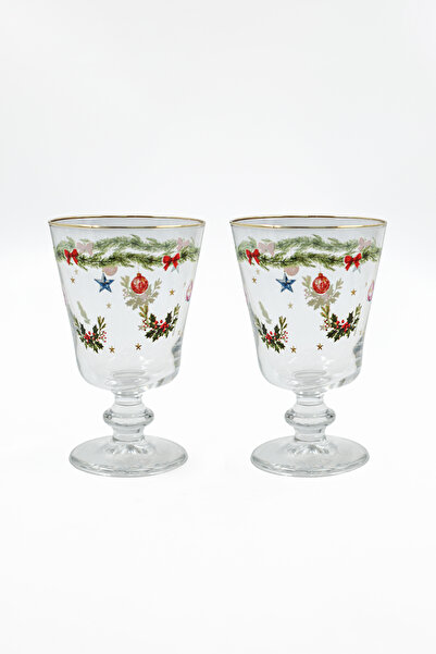 Rakle Pine Glow Set of 4 Footed Glasses 280 Cc