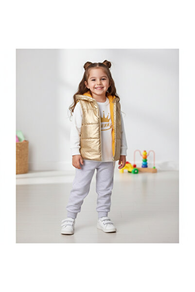 minitix Quenn Set 3 Pieces Transitional /Yellow 9 Months,18 Months,2Y,12 Mont...