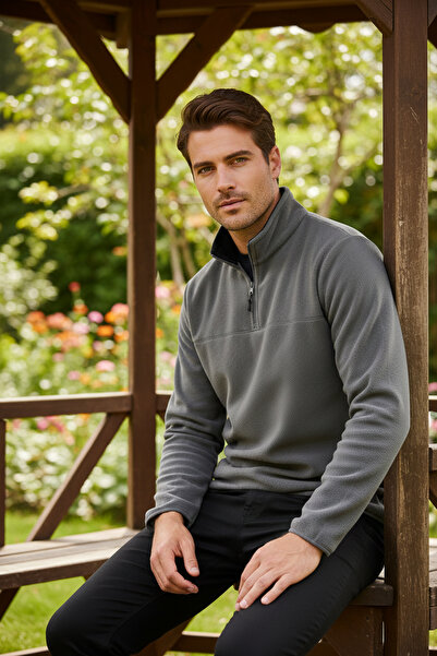 Buratti قصة ضيقة سترة بولار للرجال مقاومة للتكتل ومقاومة للوبر ومقاومة للبرد ...