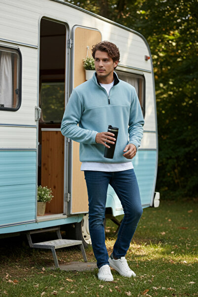 Buratti Slim Fit Anti-Pilling Non-Pilling Bato Collar Cold-Proof Fleece-Lined...