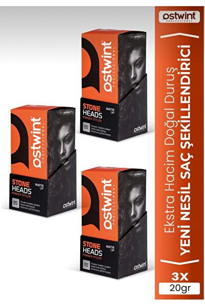 OSWINT Ostwint Saç Şekillendirici Pudra Turuncu 20 gr x 3 Adet