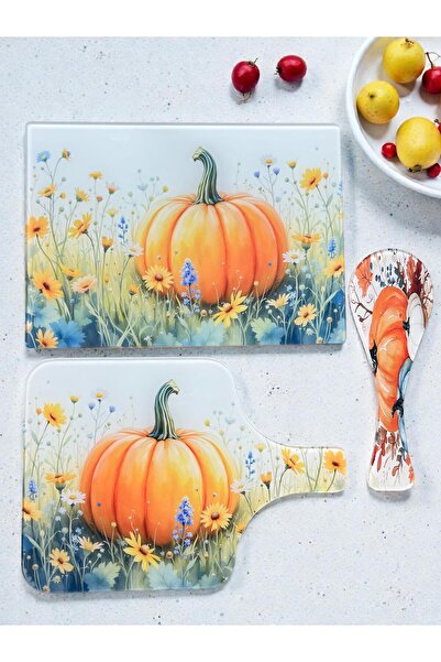 Online Home Market New 3-Piece Set Tempered Glass Vegetable Fruit Chopping Cu...