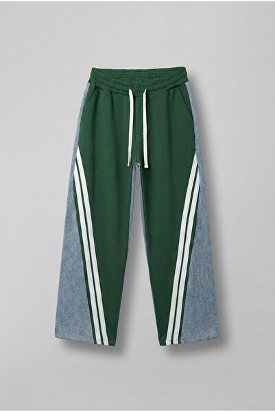 ablukaonline Blugi Duo pentru bărbați verzi - cu potrivire largi și detaliu d...