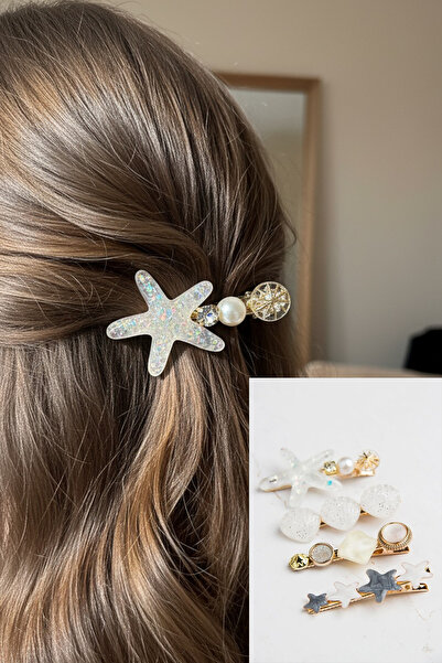 Modex White Sea Shell Multi-Buckle Set (6cm)