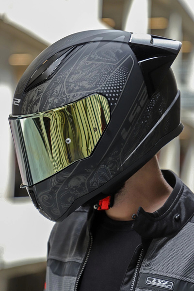 LS2 Rapıd 2 Race Crypt Mat Siyah Kask