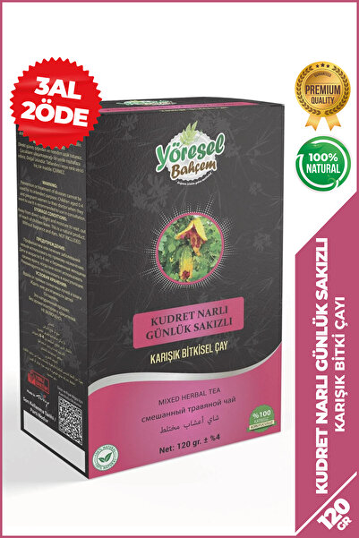 Yöresel Bahçem Kudret Narlı Günlük Sakızlı Karışık Bitkisel Çay (120g)