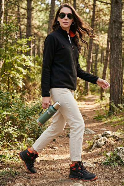 Lela قصة ضيقة قماش ناعم الملمس مضاد للتكتل ومقاوم للوبر مع سحاب نصفي من الصوف...