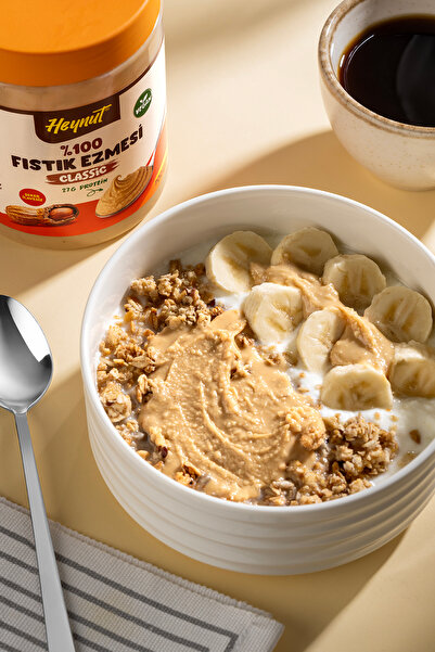 HEYNUT Şeker ilavesiz %100 Fıstık Ezmesi (Klasik Kıvam) 700gr