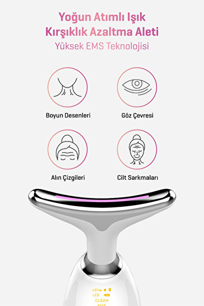 wimi Yüz Ve Boyun Kırşıklık Giderici 3 Modlu Ems Güzellik Cihazı ( Gıdık, Sarkma, Kırışıklık )
