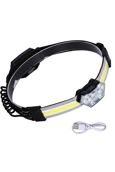 OEM Lanterna de cap 1 COB plus 9 LED, Waterproof, 600lumeni