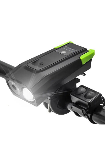 PRİZE Far LED pentru bicicleta sau trotineta 10W cu claxon bk-1718