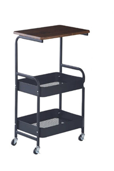 OEM Masuta portabila petru cafea otel carbon 2 polite si cu o masa de lucru N...