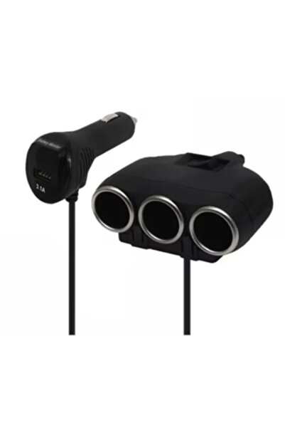 PRİZE Priza auto 12V si 24V Olesson 1634 cu 4 intrari 120W negru