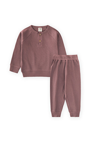 Cigit Reglan Kol Patlı Erkek Basıc Takım 1-5 Yaş Açık Kahve