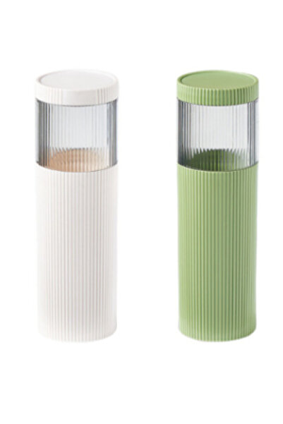 OEM Set 2 pahare pentru pasta/periuta de dinti 20 x 6 cm