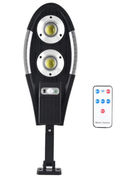 MİKİ Lampa solara cu senzor de miscare pentru exterior de 100W si telecomanda...