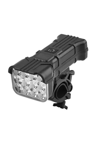 PRİZE Far LED pentru bicicleta 12 LED 5 Moduri Iluminare + Claxon XK-012