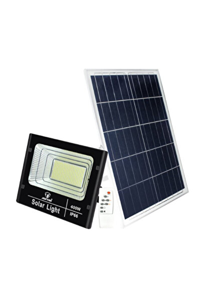 MİKİ Proiector cu panou solar 400W si telecomanda BJ400W